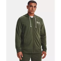Толстовка Rival Terry LC FZ Under Armour, цвет Green