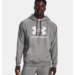 Толстовка Rival Fleece Logo Under Armour, цвет Grey