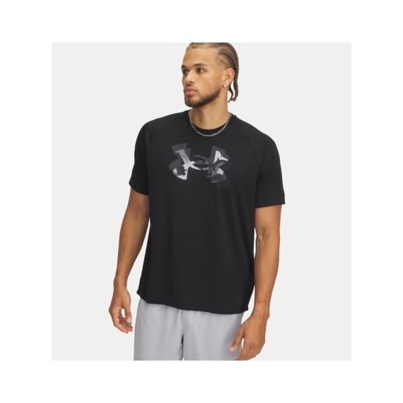 Футболка Tech Print Fill Under Armour, цвет Black